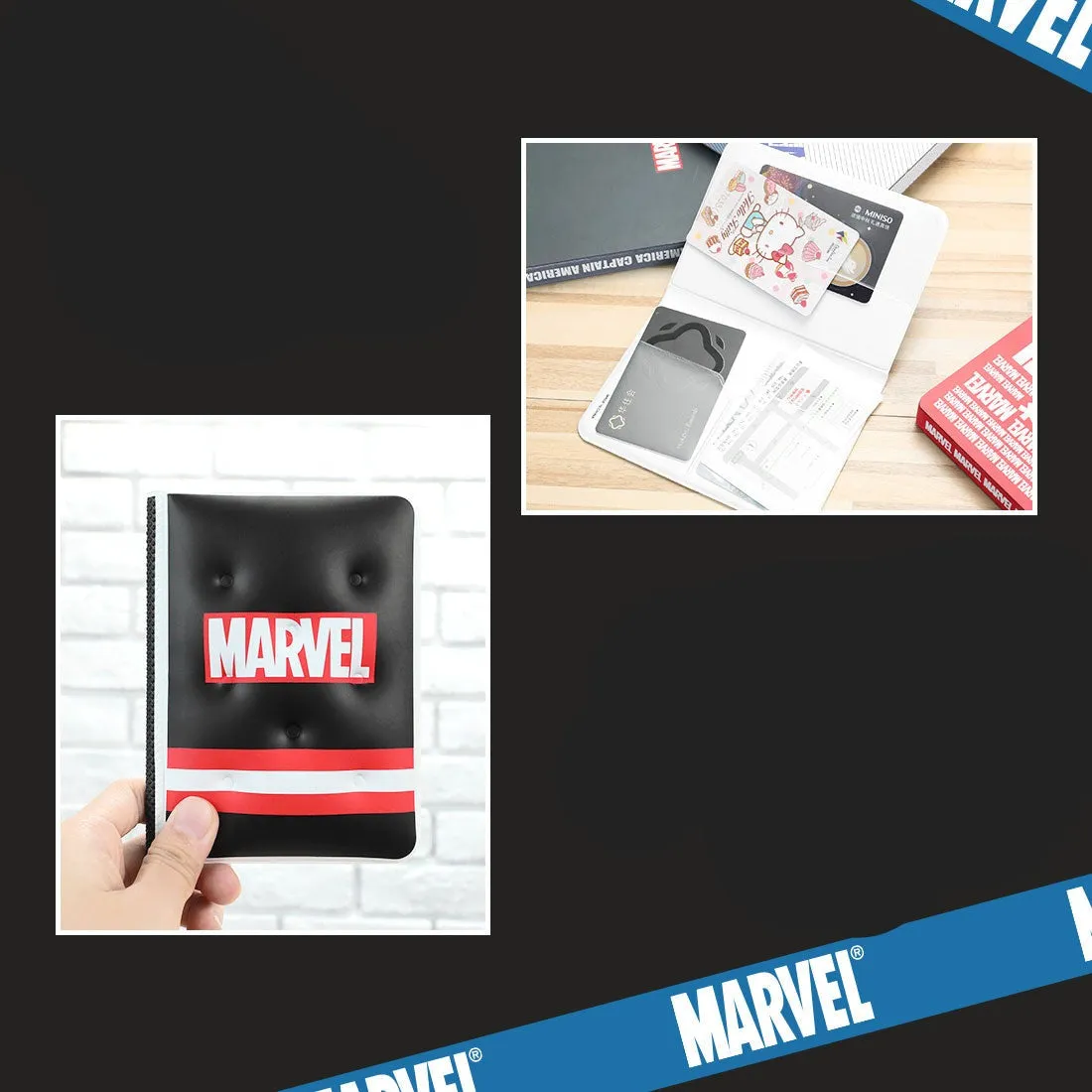 MINISO x Marvel - Simple Passport Holder Travel Wallet Cover