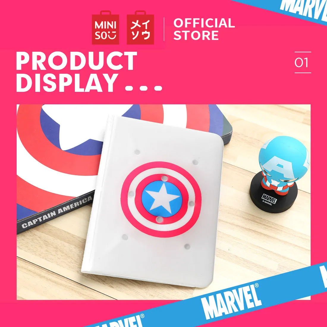 MINISO x Marvel - Simple Passport Holder Travel Wallet Cover