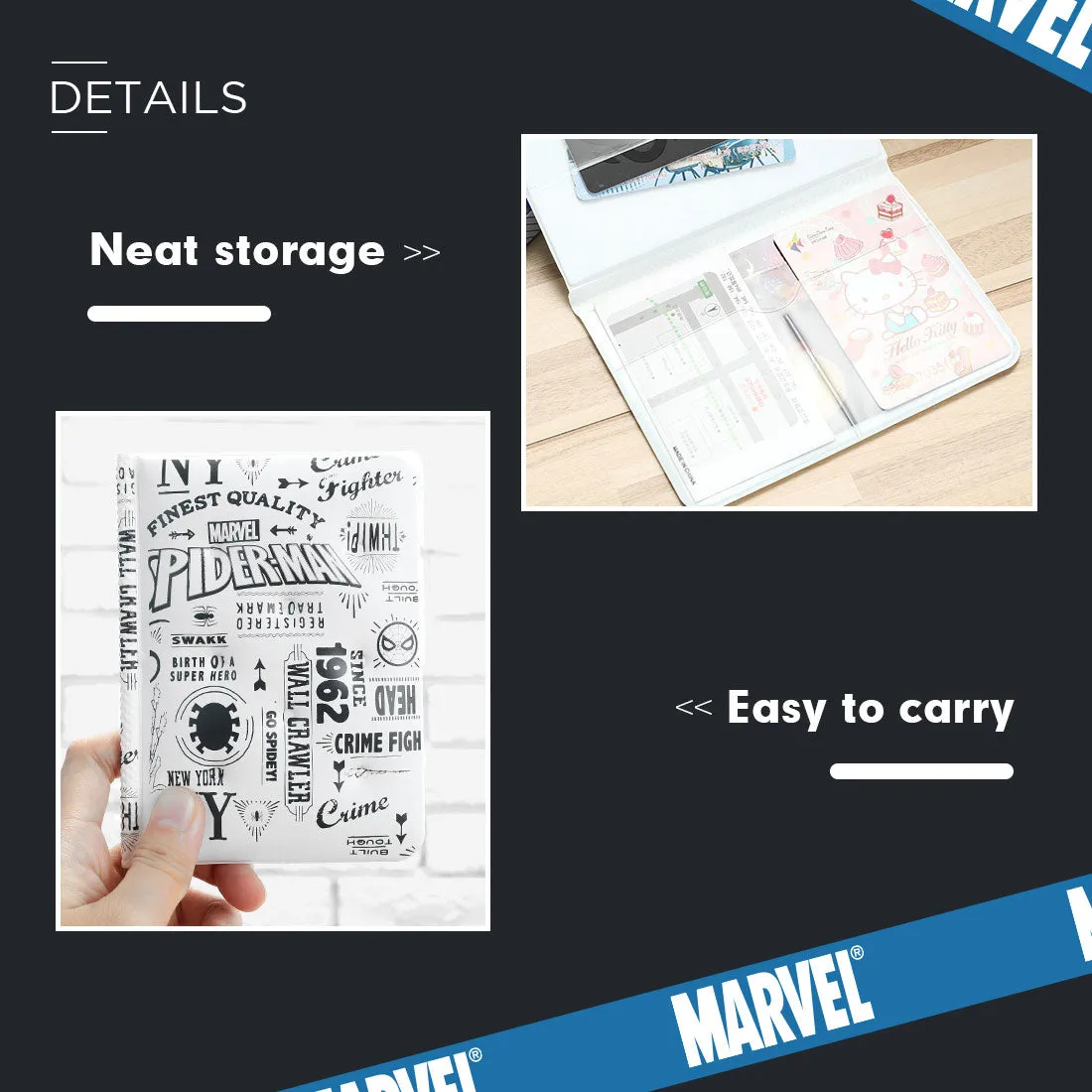 MINISO x Marvel - Simple Passport Holder Travel Wallet Cover