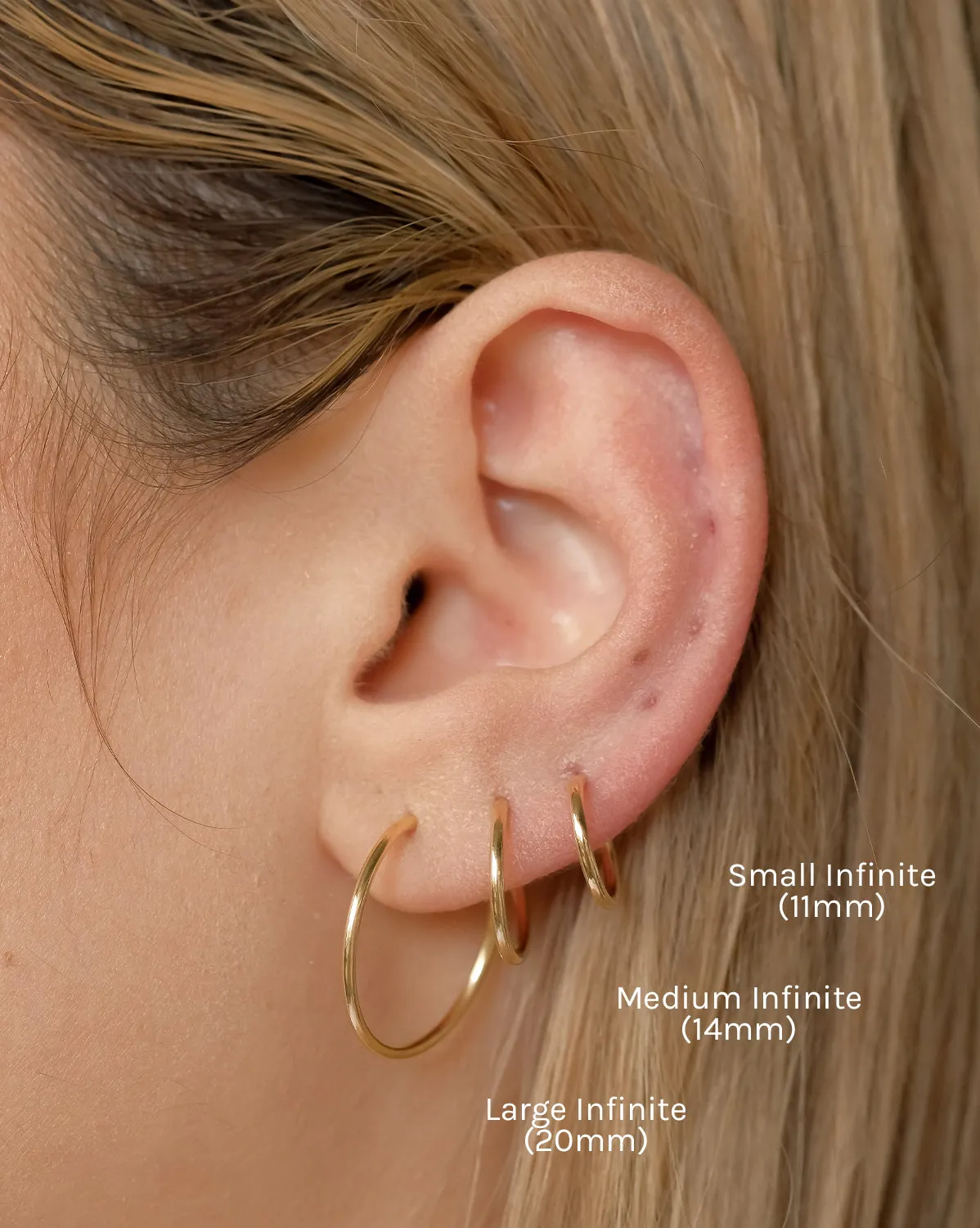 Mix & Match Small Infinite Hoops (11mm)