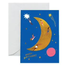 Moon Landing Birthday Notecard