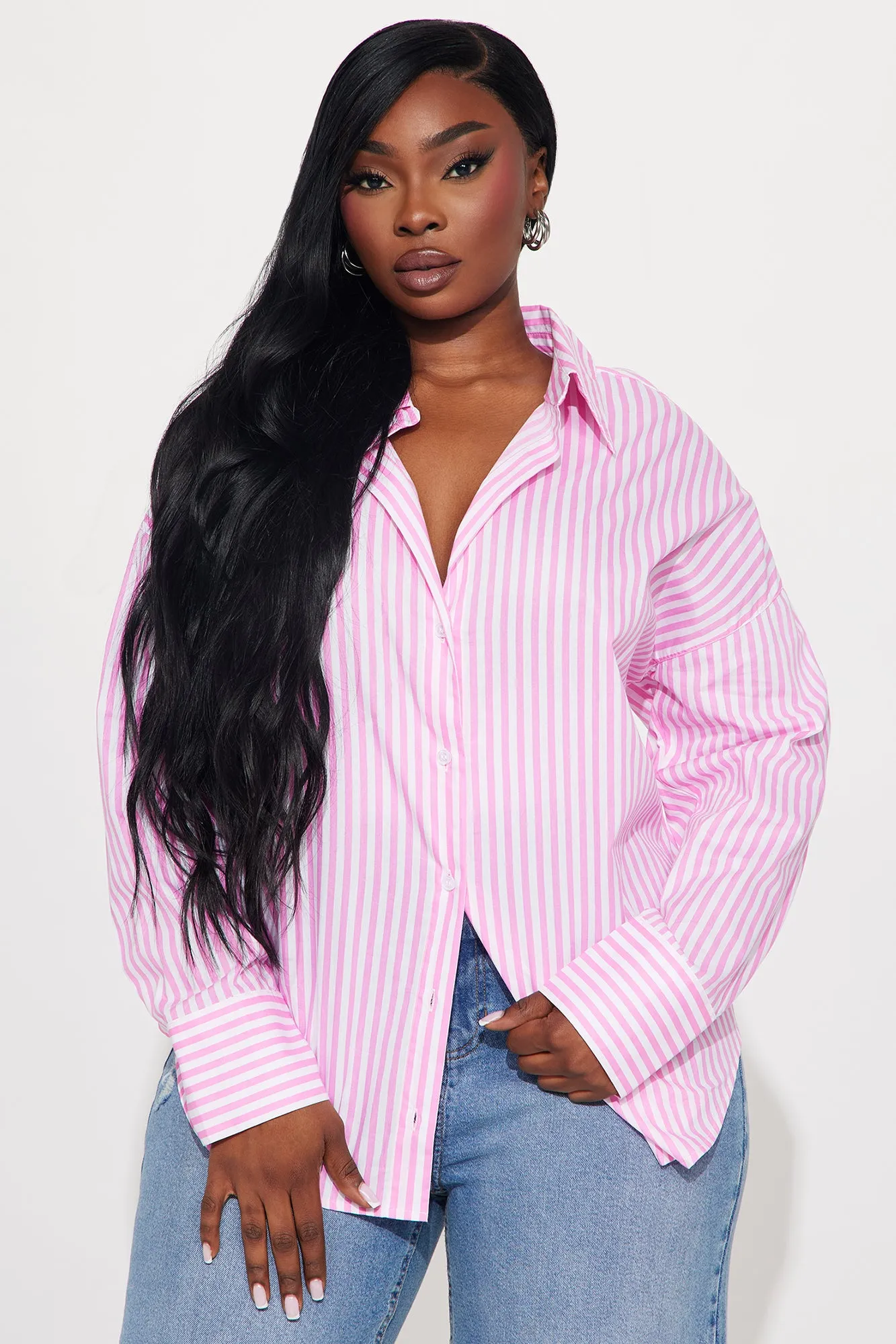 Newport Striped Shirt - Pink/combo