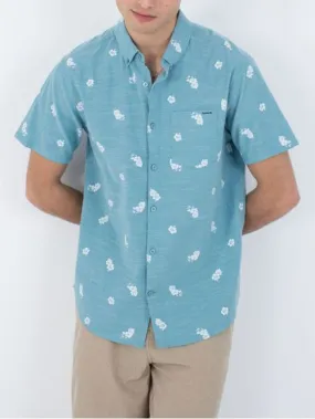 One & Only Stretch Print Short Sleeve Buttondown Shirt