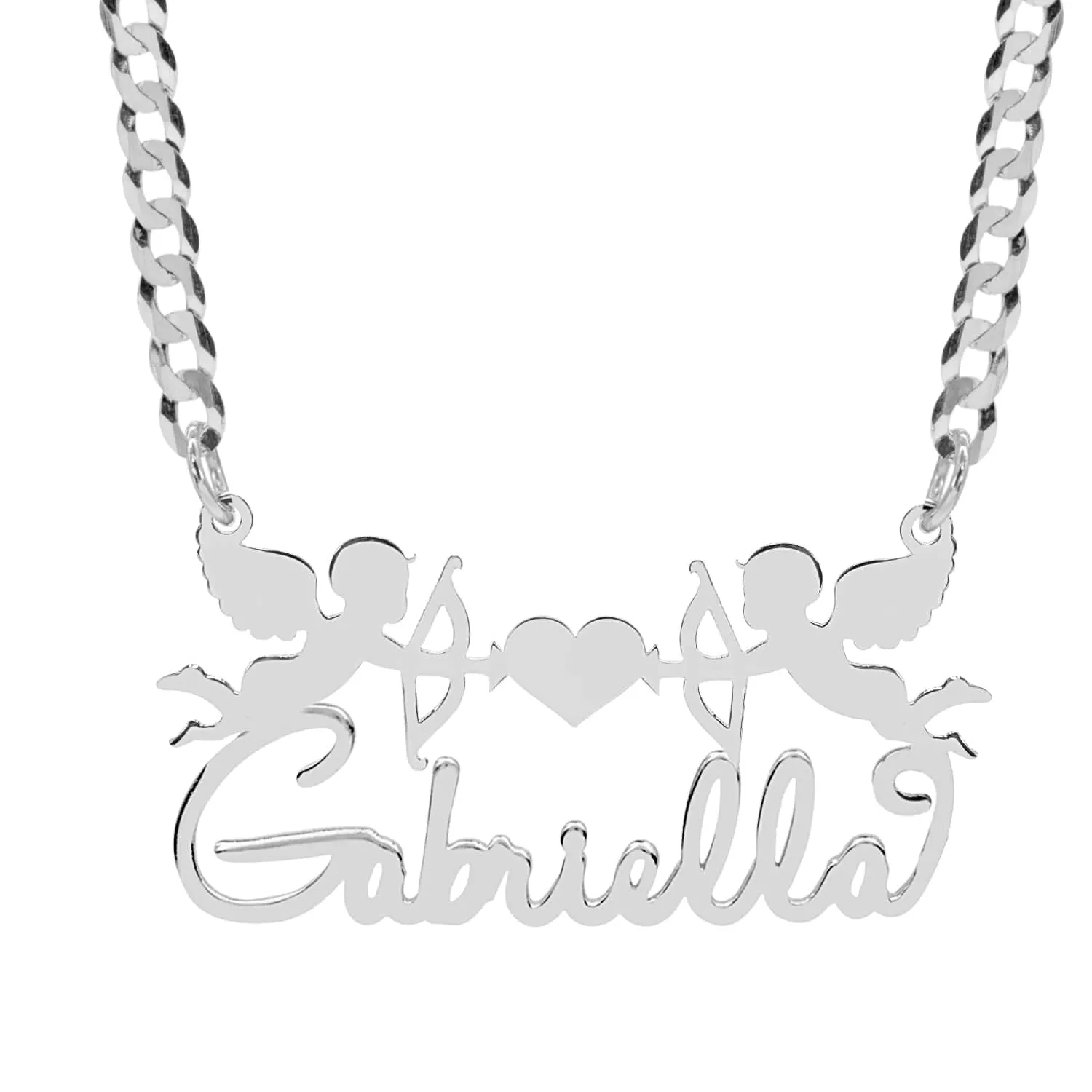 Personalized Cupid Name Necklace