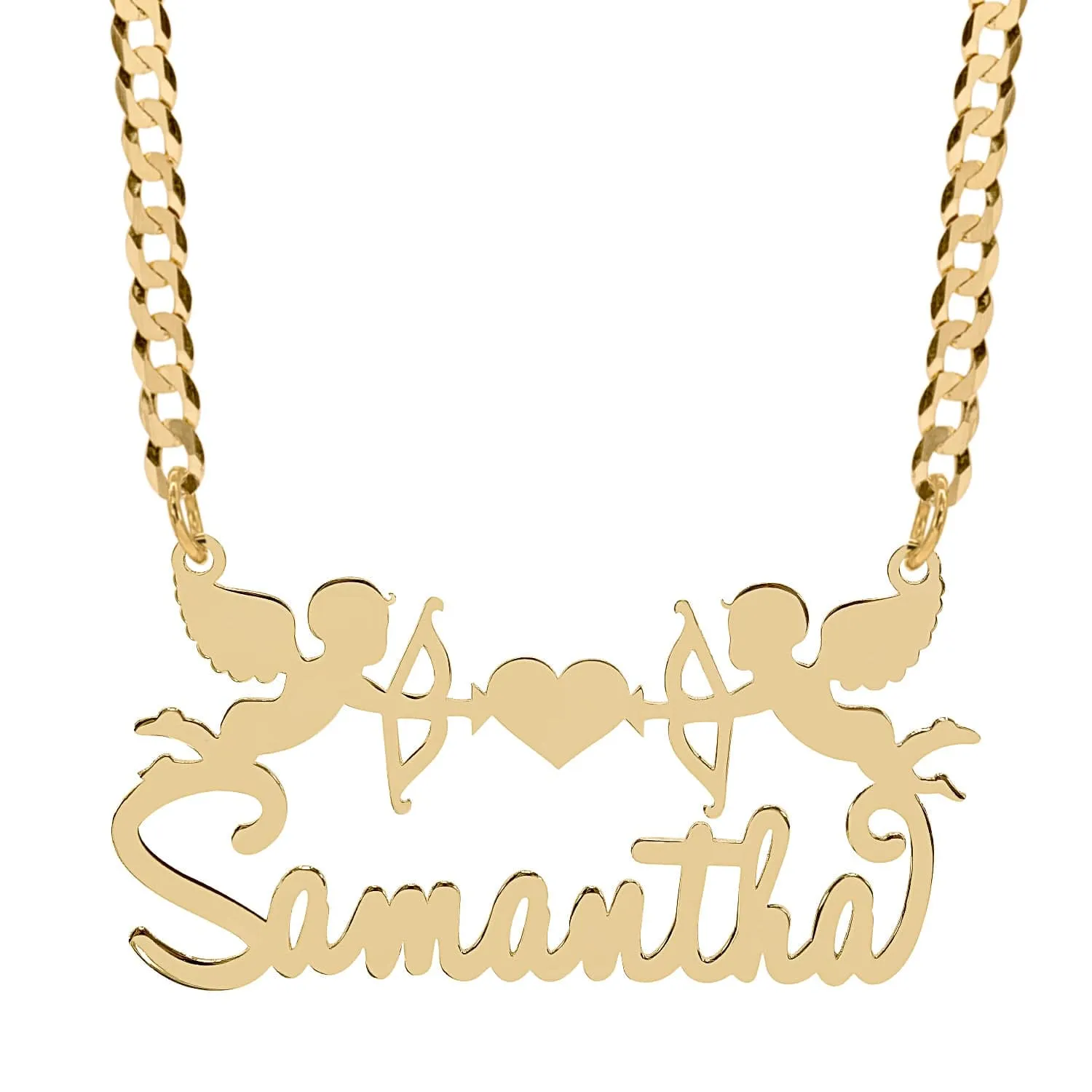 Personalized Cupid Name Necklace