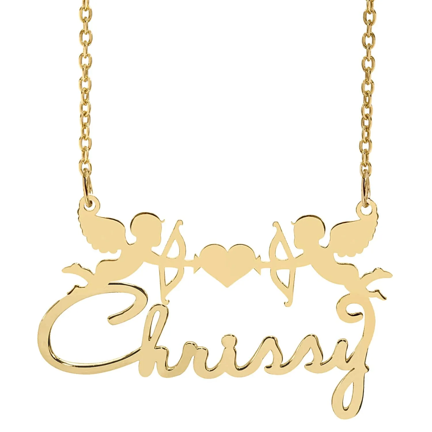 Personalized Cupid Name Necklace