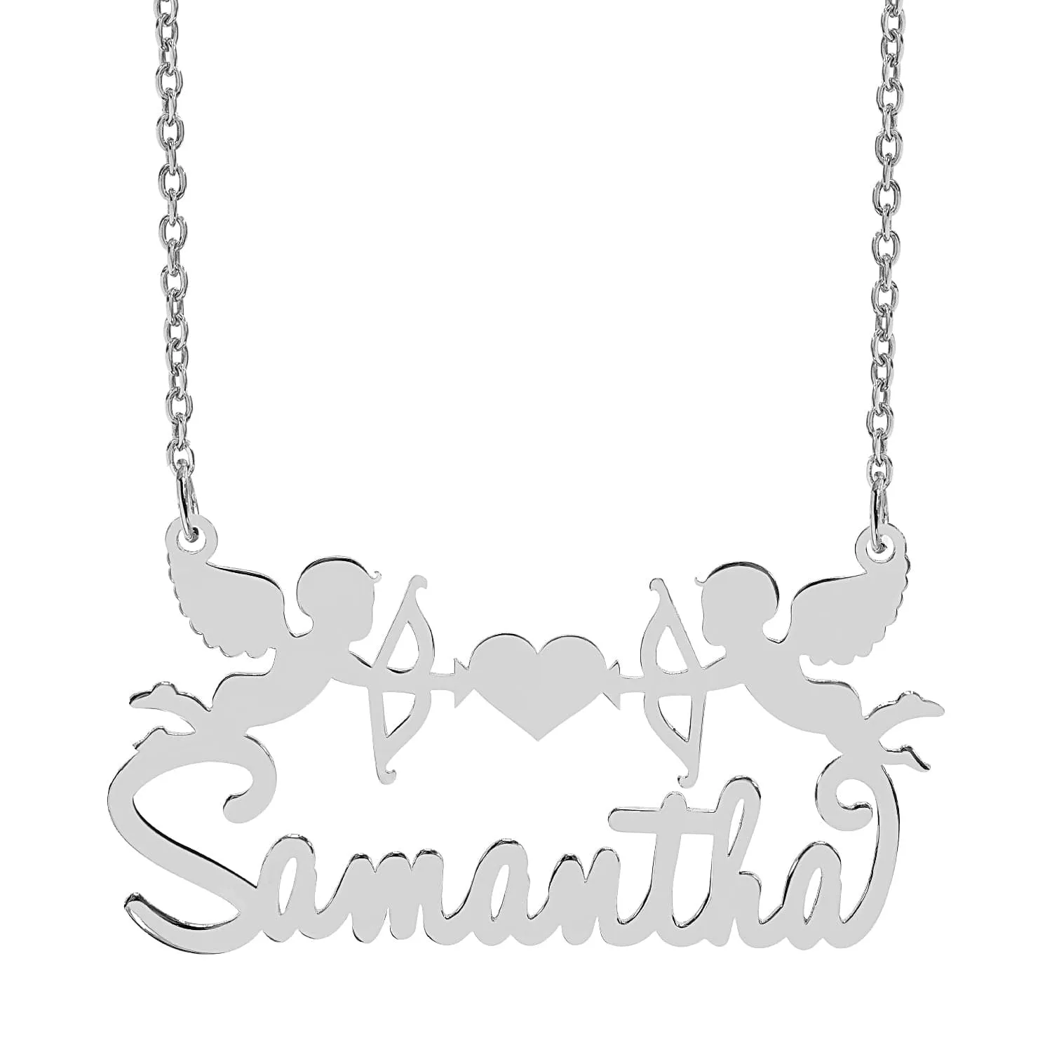 Personalized Cupid Name Necklace