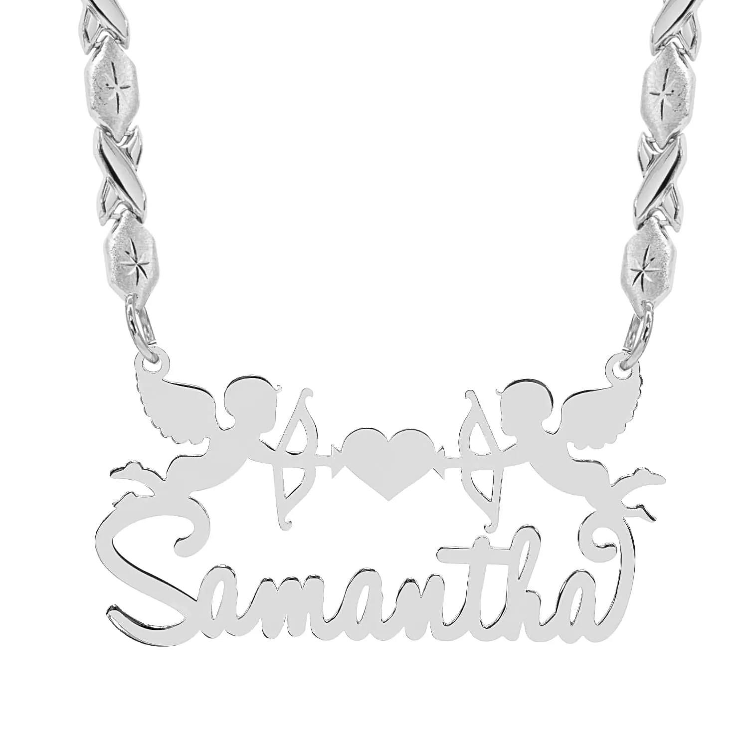 Personalized Cupid Name Necklace