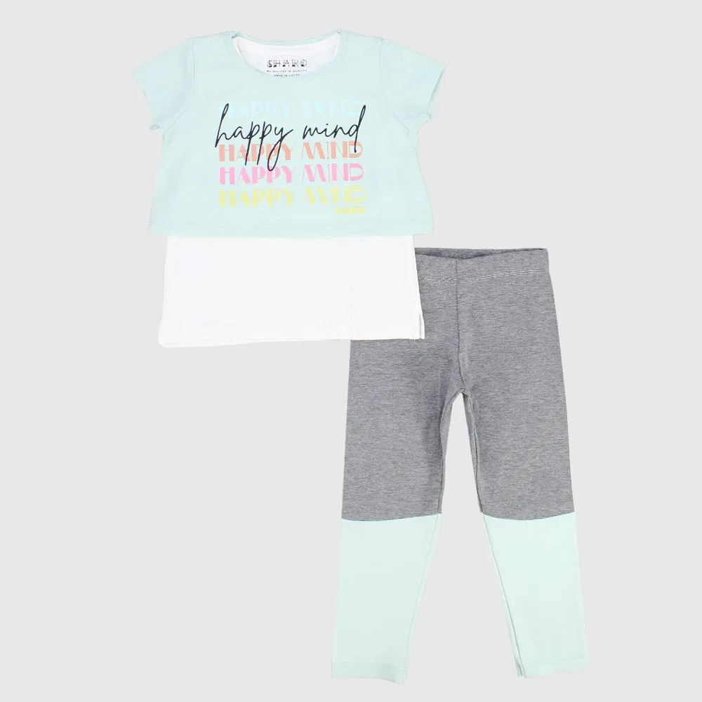 "Happy Mind" 2-Piece Outfit Set