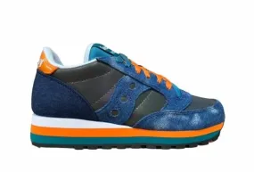 Saucony Original women's sneakers shoe Jazz Triple S60567-2 denim blue-orange