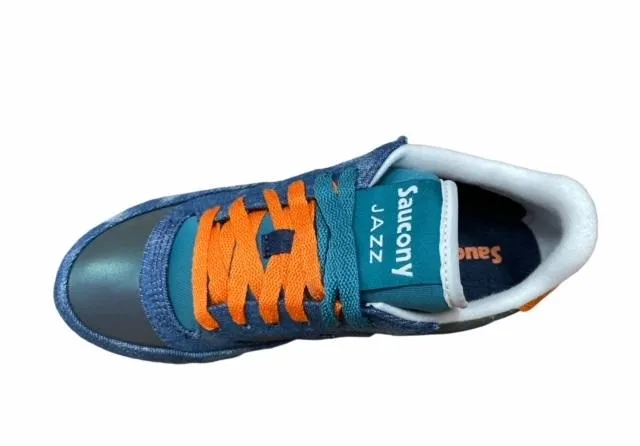 Saucony Original women's sneakers shoe Jazz Triple S60567-2 denim blue-orange