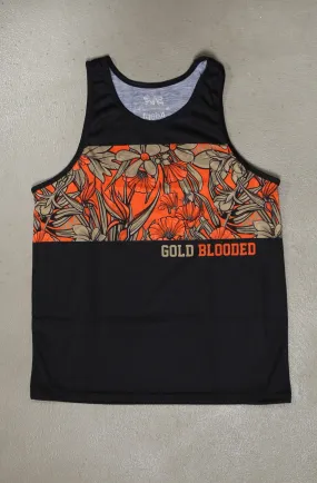 SAVS X Adapt :: Gold Blooded Floral (Men's Black/Orange Tank)