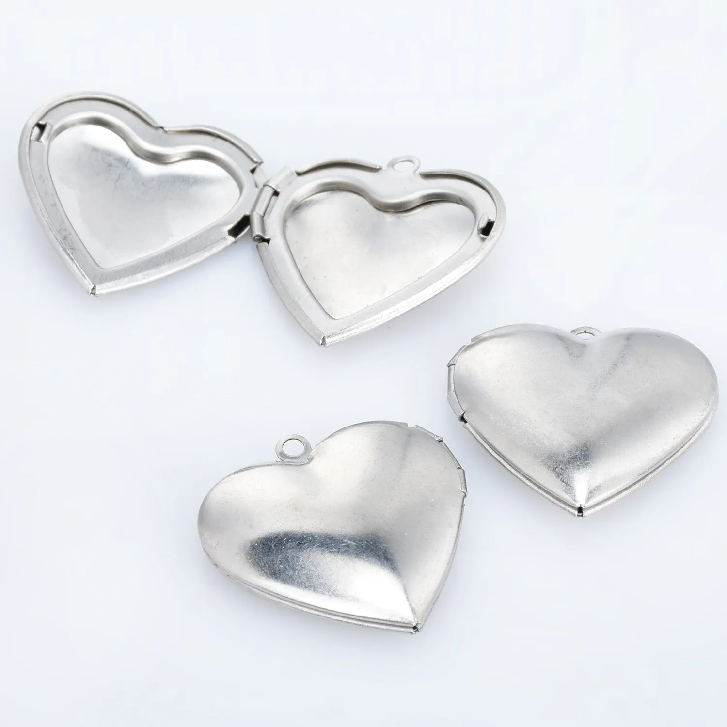 Stainless Steel High Quality Locket Pendant Charm Photo Frame Charm for Locket Necklace 5pcs 10277