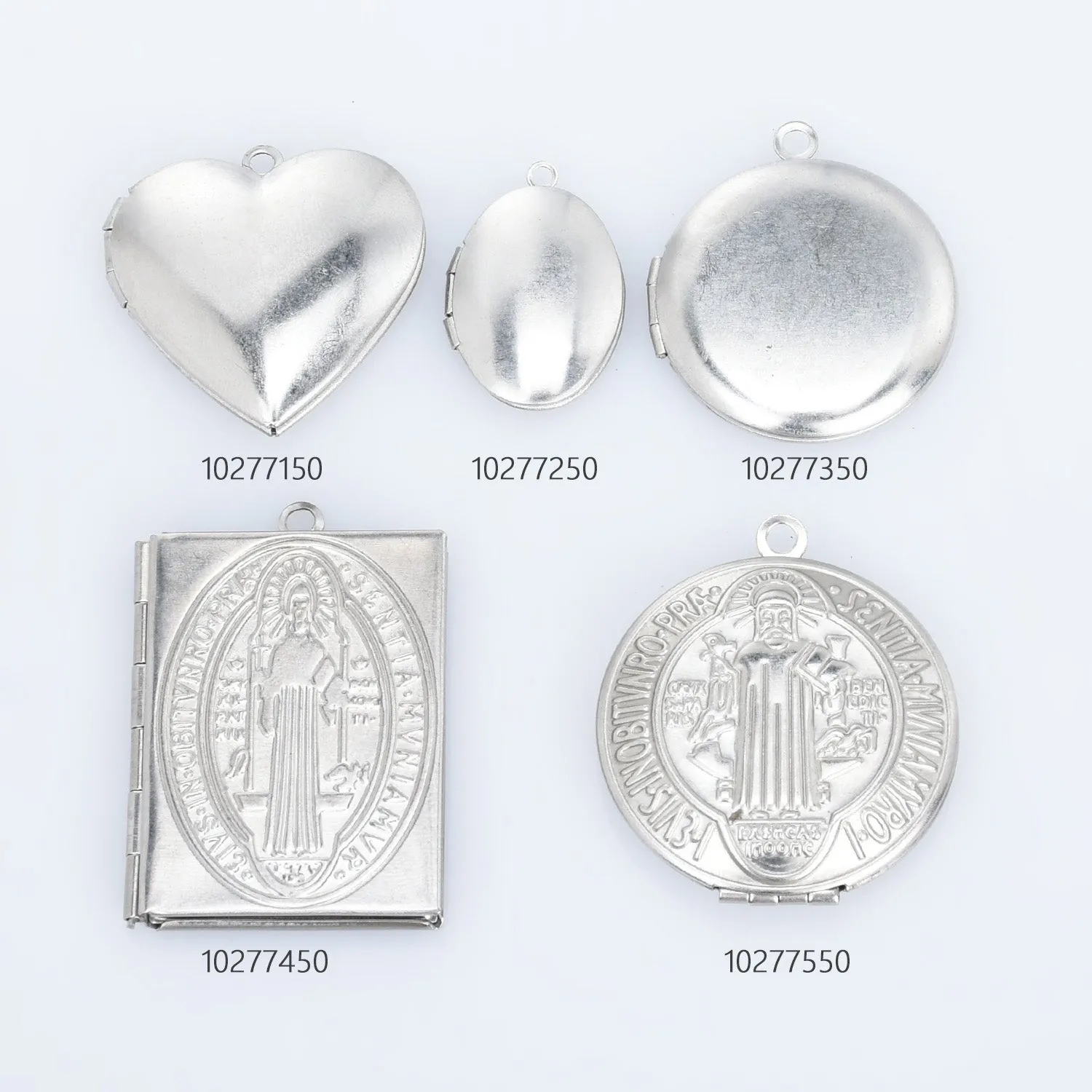 Stainless Steel High Quality Locket Pendant Charm Photo Frame Charm for Locket Necklace 5pcs 10277