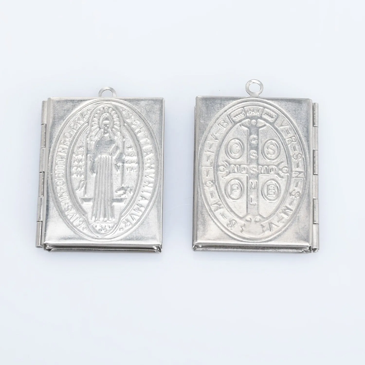 Stainless Steel High Quality Locket Pendant Charm Photo Frame Charm for Locket Necklace 5pcs 10277