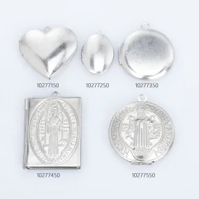 Stainless Steel High Quality Locket Pendant Charm Photo Frame Charm for Locket Necklace 5pcs 10277