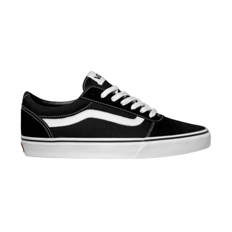 Vans men's sneakers shoe in canvas and suede leather Ward VN0A36EMC4R1 black-white