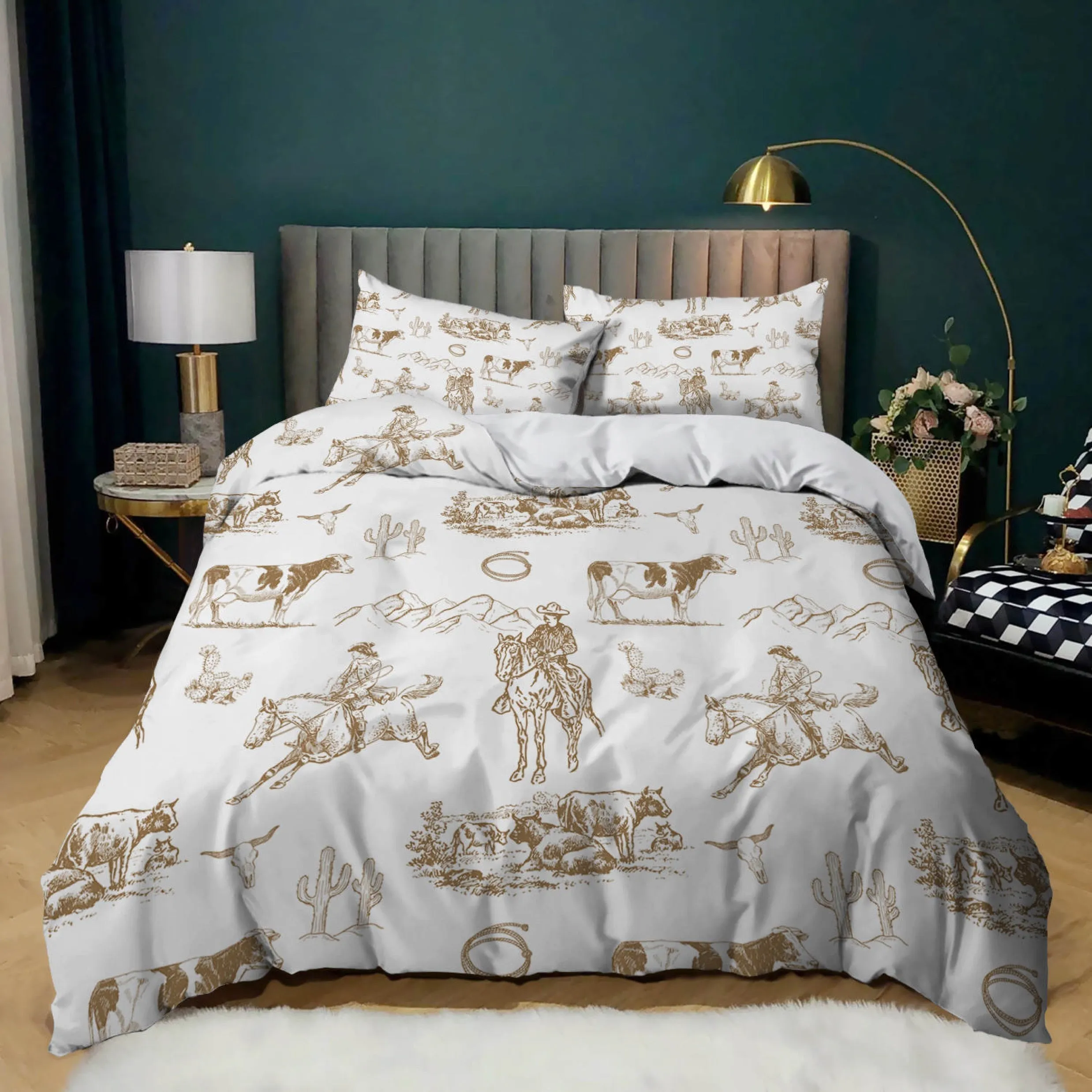 Western Duvet 3 pc cover set