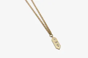  Zoe Chicco 14k Diamond Mosaic Vertical Pendant Necklace 